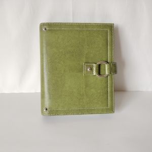Franklin Covey 365 Green Vinyl Faux Leather Compact 6 Ring Planner